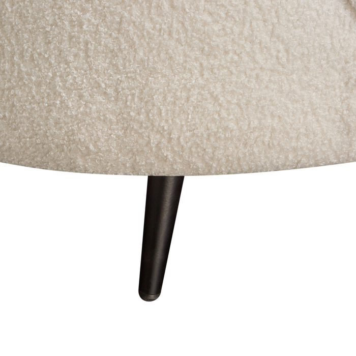 Divano velluto bianco glamour curvo in stile retrò a 3 posti con gambe metallo