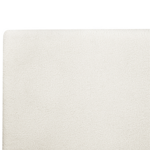 Letto ad acqua in stile giapponese, testiera in legno di frassino scuro bouclé 180 x 200 cm legno basso con materasso camera da letto