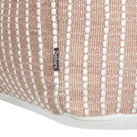 Pouf da giardino in materiale sintetico marrone quadrato 50 x 50 x 30 cm Ottomana da esterno intrecciata a mano in stile Boho