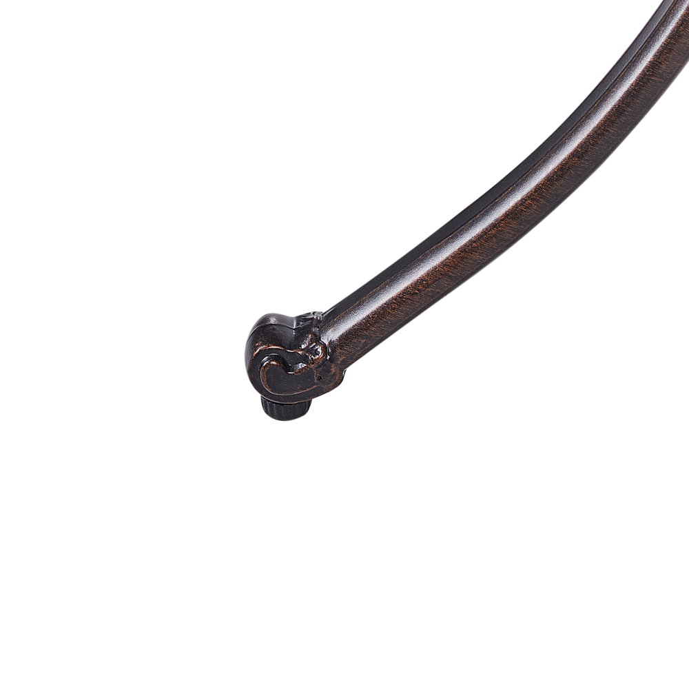 Tavolo da pranzo da giardino marrone alluminio rotondo ø 68 cm Outdoor Vintage