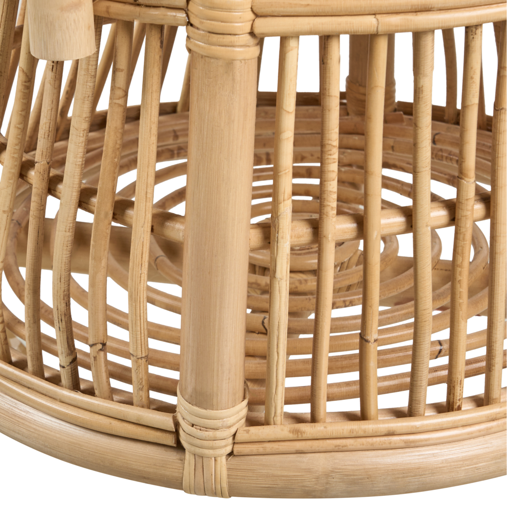 Sedia per bambini in rattan naturale Patio esterno interno Boho fatto a mano