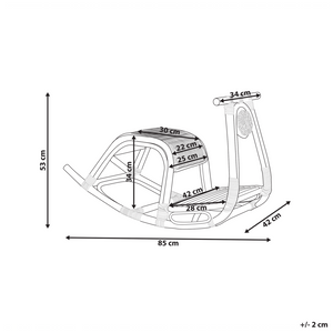 Sedia a dondolo per bambini Verde chiaro Rattan Boho Rustico Indoor per Patio