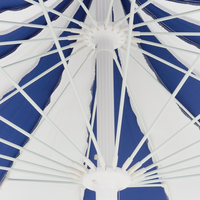 Ombrellone da giardino in tessuto poliestere blu con palo in alluminio blu e bianco ⌀ 245 cm Elegante e moderno