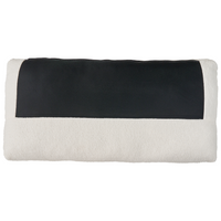 Divano 3 posti in tessuto bouclè bianco con gambe in legno chiaro soggiorno stile moderno