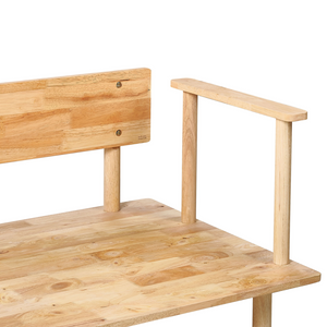 Divano Beige Poliestere Tessuto Rivestito 2 Posti Japandi Stile Minimalista