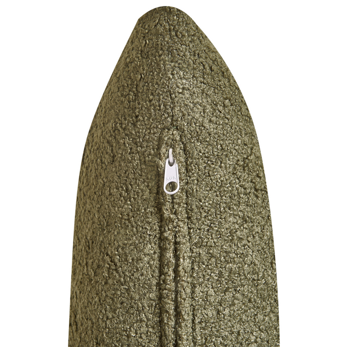 Divano Verde Scuro Poliestere Tessuto Boucle Rivestimento 2 Posti Japandi Stile Minimalista