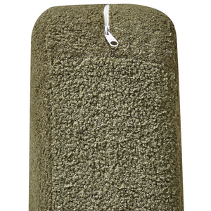 Divano Verde Scuro Poliestere Tessuto Boucle Rivestimento 2 Posti Japandi Stile Minimalista