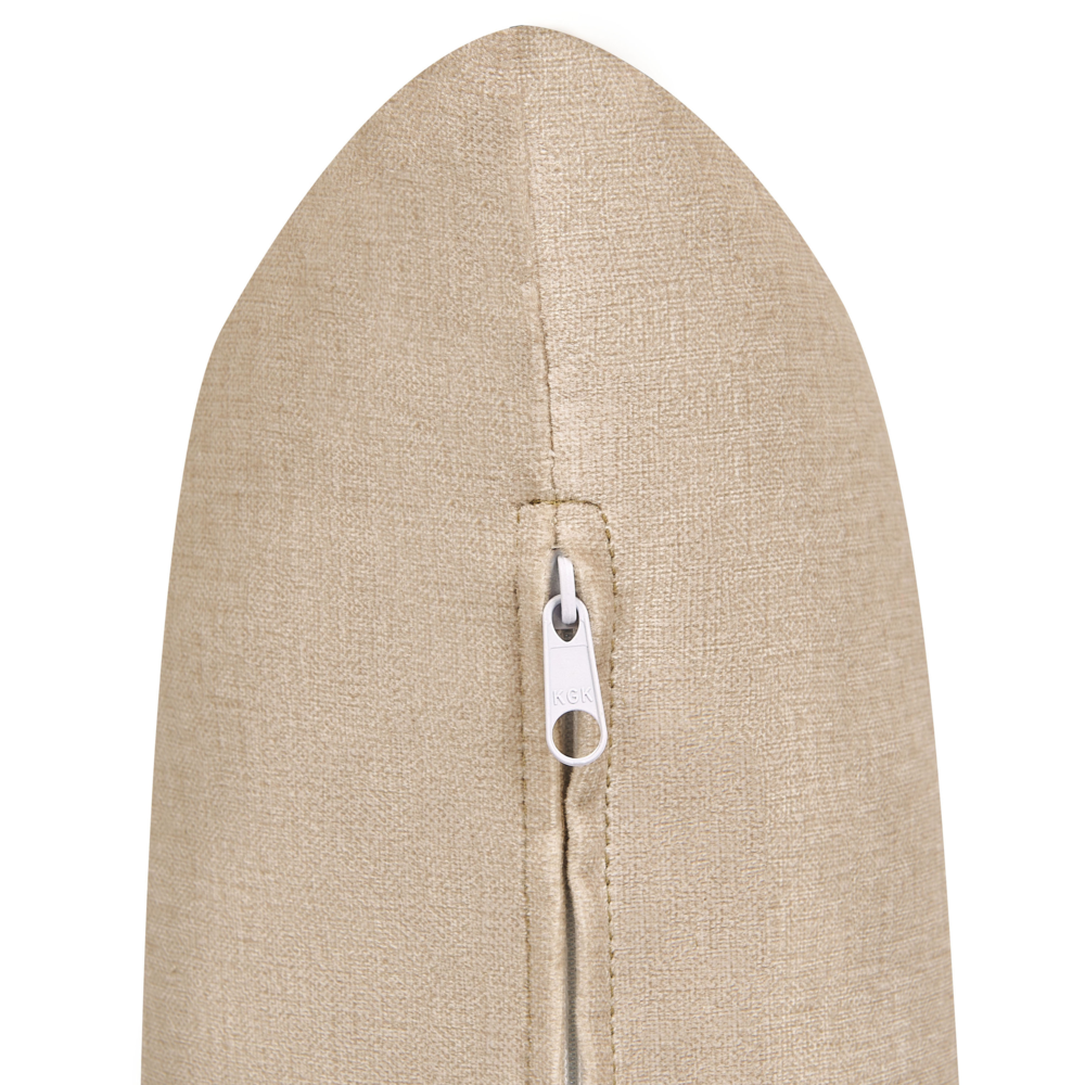 Poltroncina Beige Rivestimento In Tessuto Poliestere Japandi Stile Minimalista