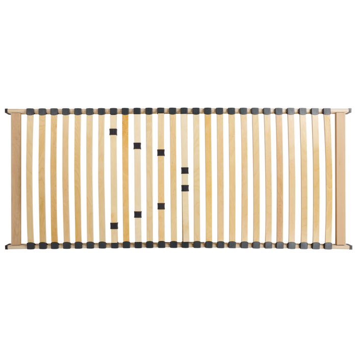Base letto EU Small Single Size 80 x 200 cm Telaio in legno con doghe a molle solide