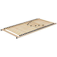 Base letto EU Small Single Size 90 x 200 cm Telaio in legno con doghe a molle solide