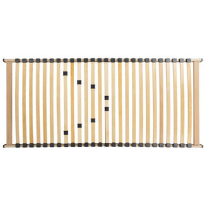 Base letto EU Small Single Size 90 x 200 cm Telaio in legno con doghe a molle solide