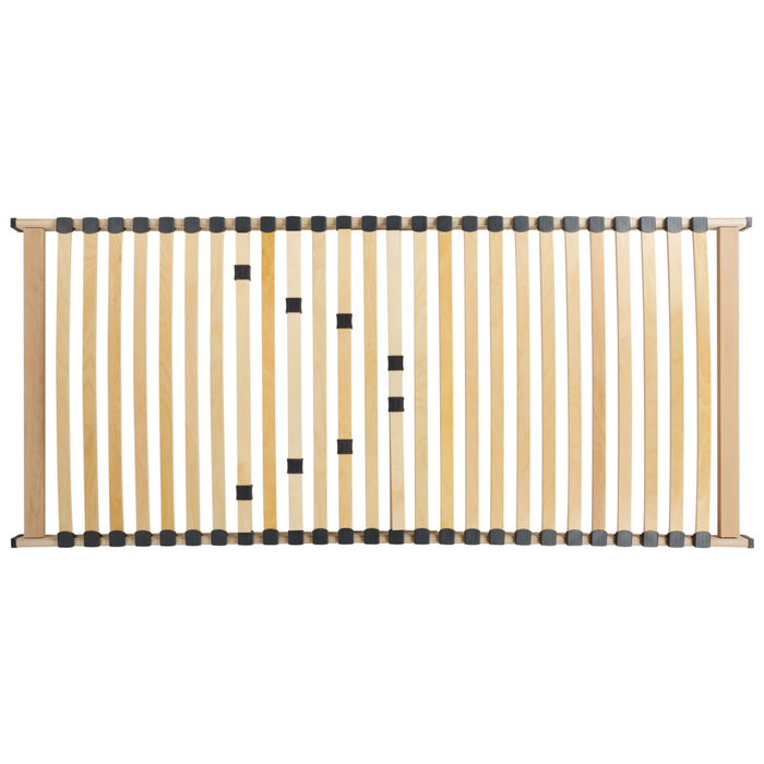 Base letto EU Small Single Size 90 x 200 cm Telaio in legno con doghe a molle solide
