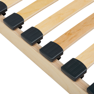 Base letto EU Small Single Size 90 x 200 cm Telaio in legno con doghe a molle solide