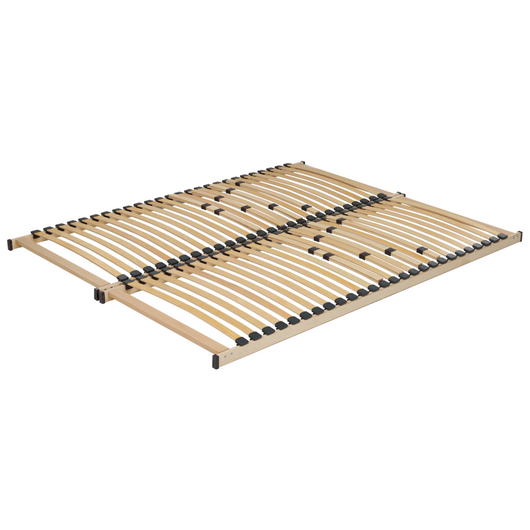 Base letto EU matrimoniale Size 160 x 200 cm Telaio in legno con doghe a molle solide