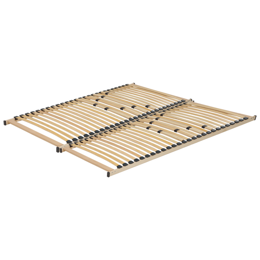 Base letto EU matrimoniale Size 180 x 200 cm Telaio in legno con doghe a molle solide