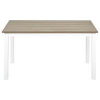 Tavolo da giardino Tavolino da esterno legno chiaro elegante giardino