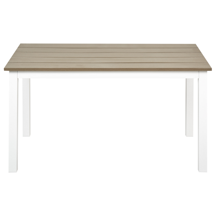 Tavolo da giardino Tavolino da esterno legno chiaro elegante giardino