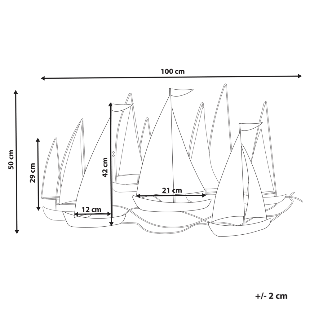 Decorazione murale in ferro blu e oro Arte murale fatta a mano Accessorio moderno
