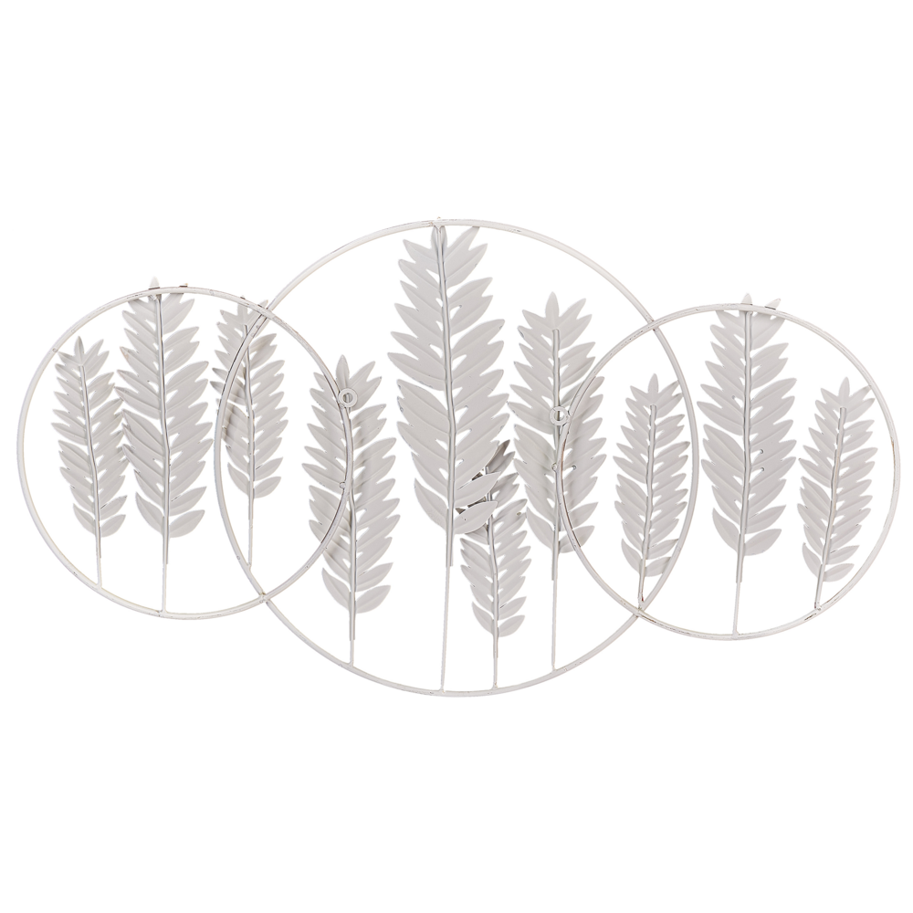 Decorazione murale Arte murale fatta a mano in ferro verde e oro Accessorio moderno