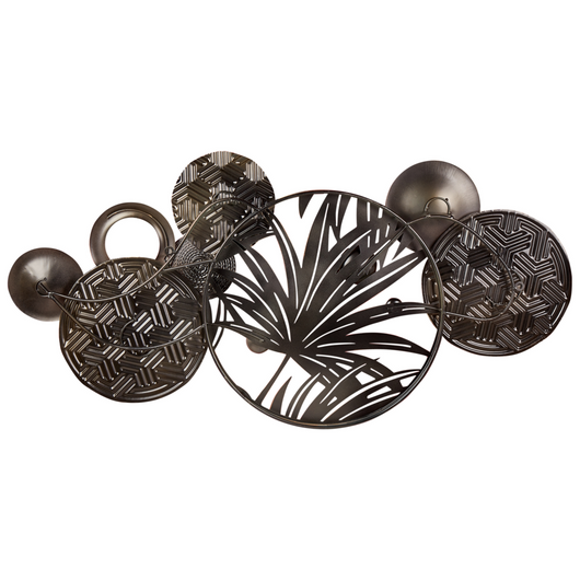 Decorazione murale in ferro multicolore Arte murale fatta a mano Accessorio moderno