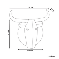 Decorazione murale Grigio Animale Metallo Arte murale fatta a mano Accessorio moderno