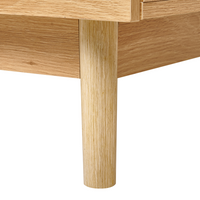 Credenza a 3 ante in truciolato legno chiaro legno di pino stile Boho