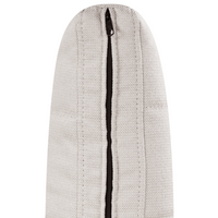 Divano a 3 posti in tessuto Beige chiaro Soggiorno Stile moderno Gambe in metallo