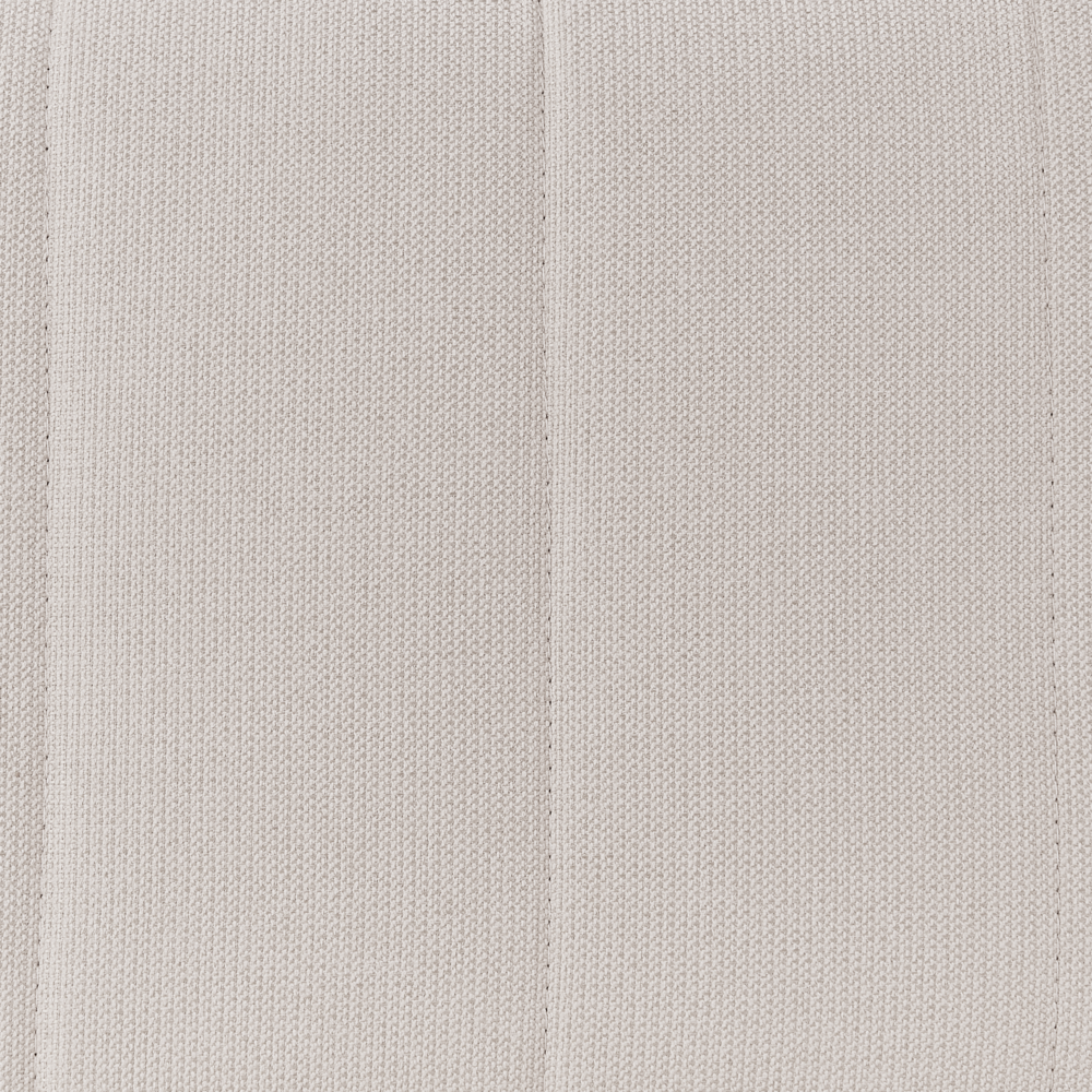 Divano a 3 posti in tessuto Beige chiaro Soggiorno Stile moderno Gambe in metallo