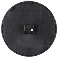 Orologio da parete grigio senza numeri 34 cm in alluminio stile moderno