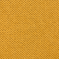 Chaise longue in tessuto senape versione destra gambe in legno scuro stile retrò