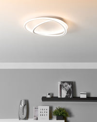 Lampada da soffitto Forma rotonda con paralume acrilico bianco per l'illuminazione d'accento di design della stanza