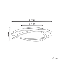 Lampada da soffitto Forma rotonda con paralume acrilico bianco per l'illuminazione d'accento di design della stanza
