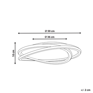 Lampada da soffitto Forma rotonda con paralume acrilico bianco per l'illuminazione d'accento di design della stanza