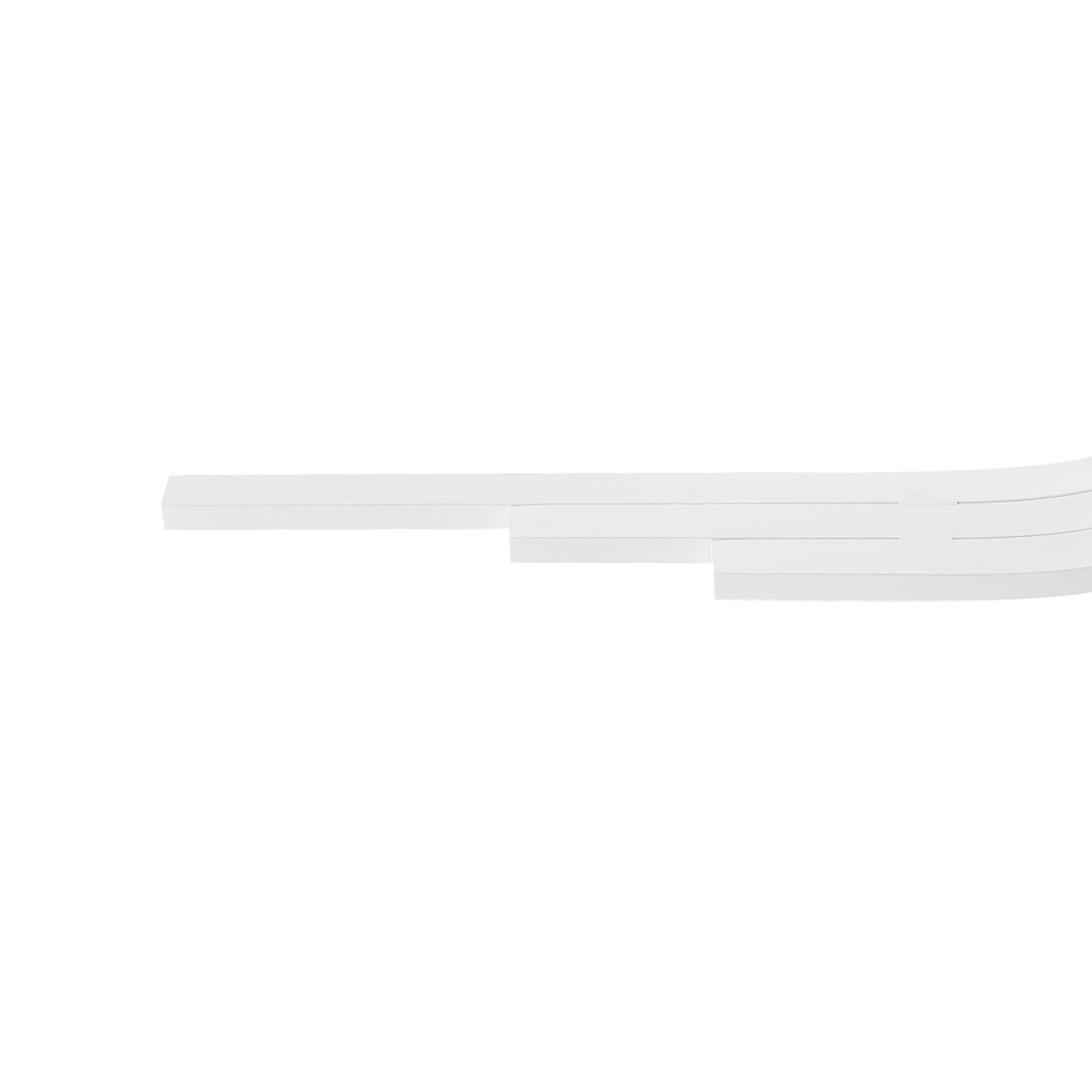 Lampada a sospensione LED in metallo bianco dal design geometrico stile moderno