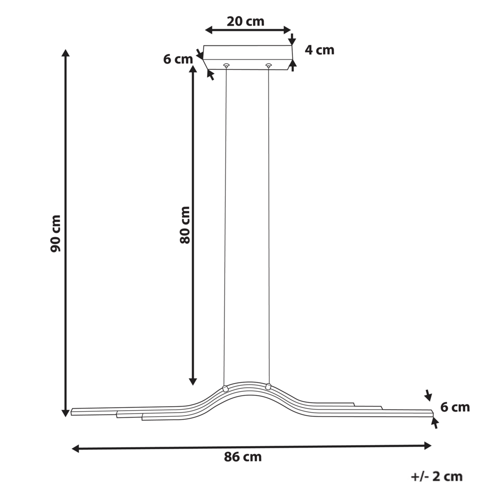 Lampada a sospensione LED in metallo bianco dal design geometrico stile moderno
