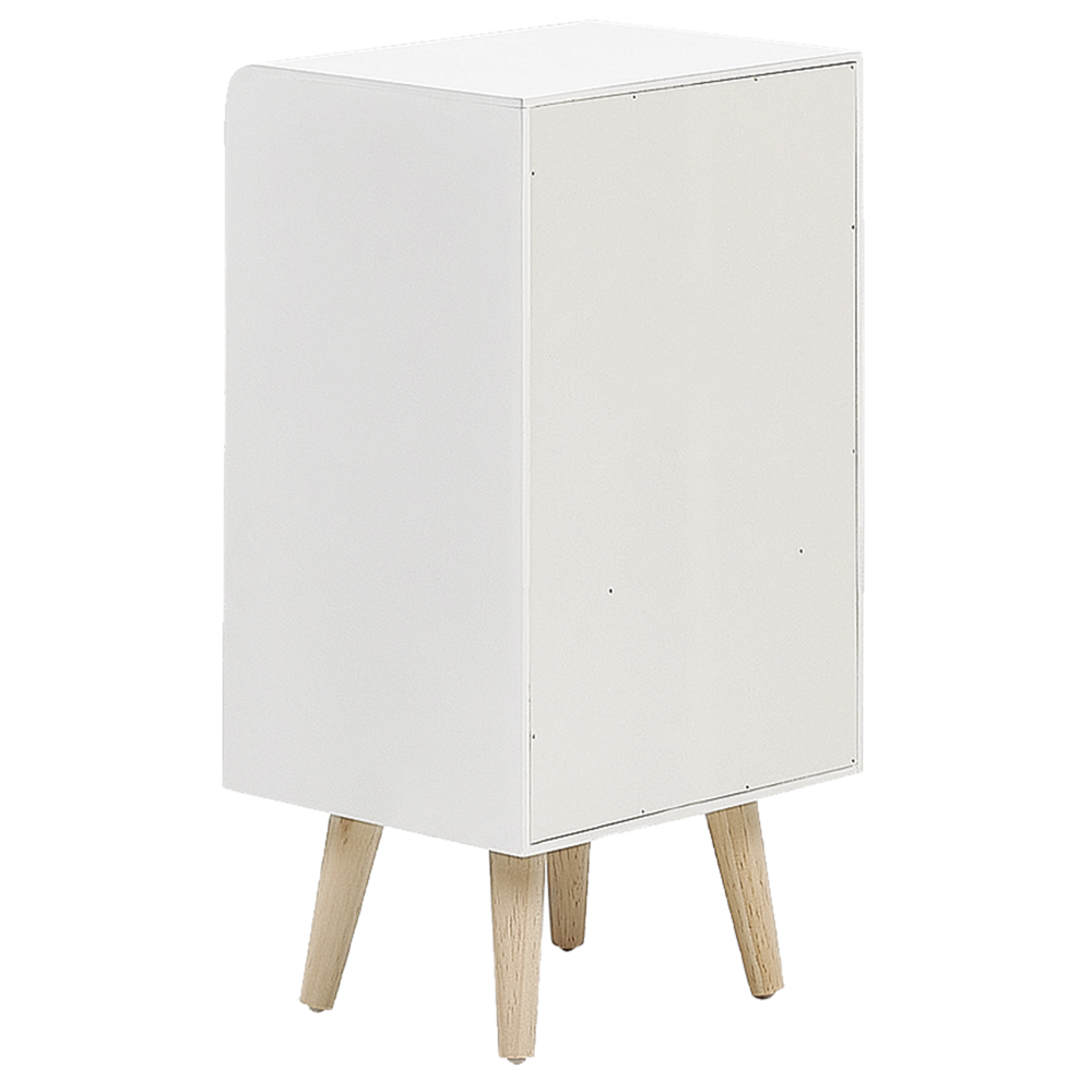 Comodino Bianco Legno Chiaro 1 Cassetto Per Bambini