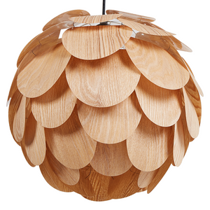 Lampada a sospensione con pigna di bambù luce naturale stile contemporaneo