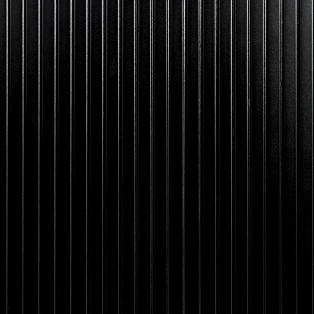 Mobiletto da bagno a parete con frontale scanalato 2 cassetti nero 80 x 52 cm stile elegante moderno