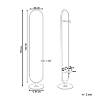 Appendiabiti con specchio e ripiano Base in metallo dorato e marmo Stendibiancheria indipendente Accessori per corridoi industriali