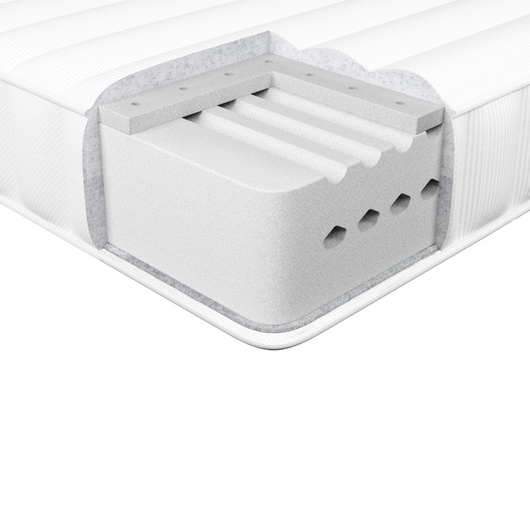 Materasso in schiuma di lattice duro e compatto sfoderabile Imbottitura 160 x 200 cm bianco camera da letto