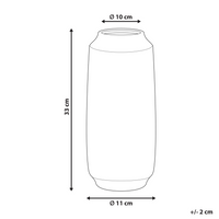 Vaso per fiori Sabbia Beige Gres Motivo astratto Decorazione per interni Pezzo Design moderno Impermeabile