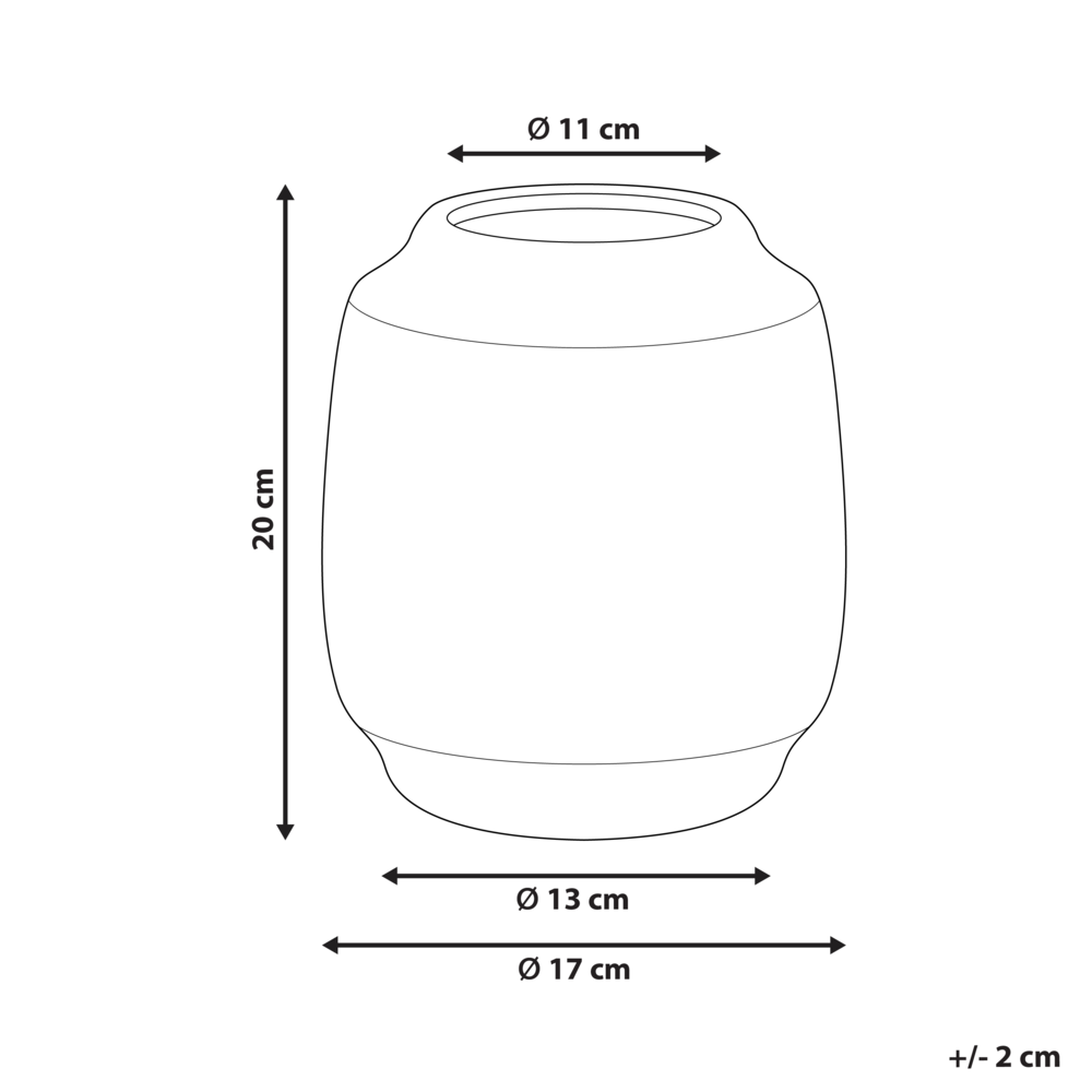 Vaso per fiori Sabbia Beige Gres Motivo astratto Decorazione per interni Pezzo Design moderno Impermeabile