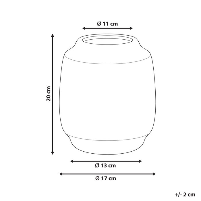 Vaso per fiori Sabbia Beige Gres Motivo astratto Decorazione per interni Pezzo Design moderno Impermeabile