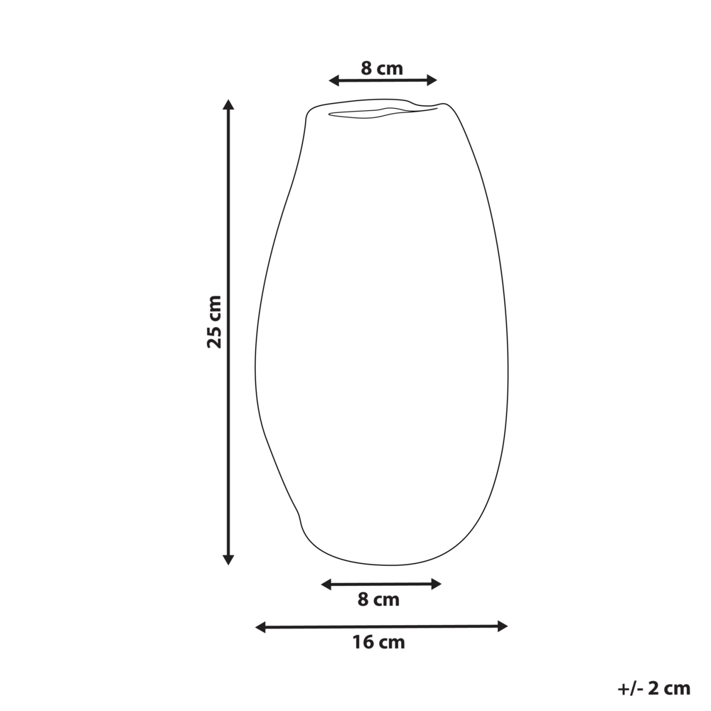Vaso per fiori Beige chiaro Gres astratto Puntini Decorazione per interni Pezzo Design moderno Impermeabile