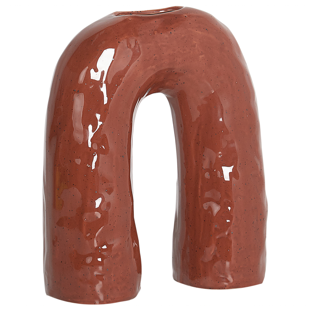 Vaso per fiori in Gres marrone 29 cm accessori per il soggiorno e la camera da letto