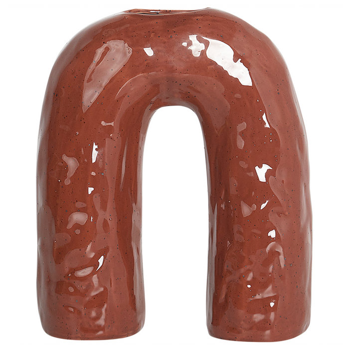 Vaso per fiori in Gres marrone 29 cm accessori per il soggiorno e la camera da letto