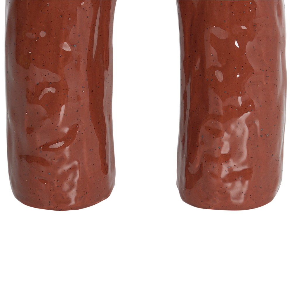 Vaso per fiori in Gres marrone 29 cm accessori per il soggiorno e la camera da letto