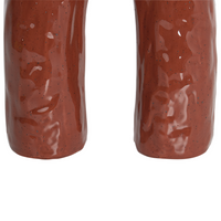 Vaso per fiori in Gres marrone 29 cm accessori per il soggiorno e la camera da letto