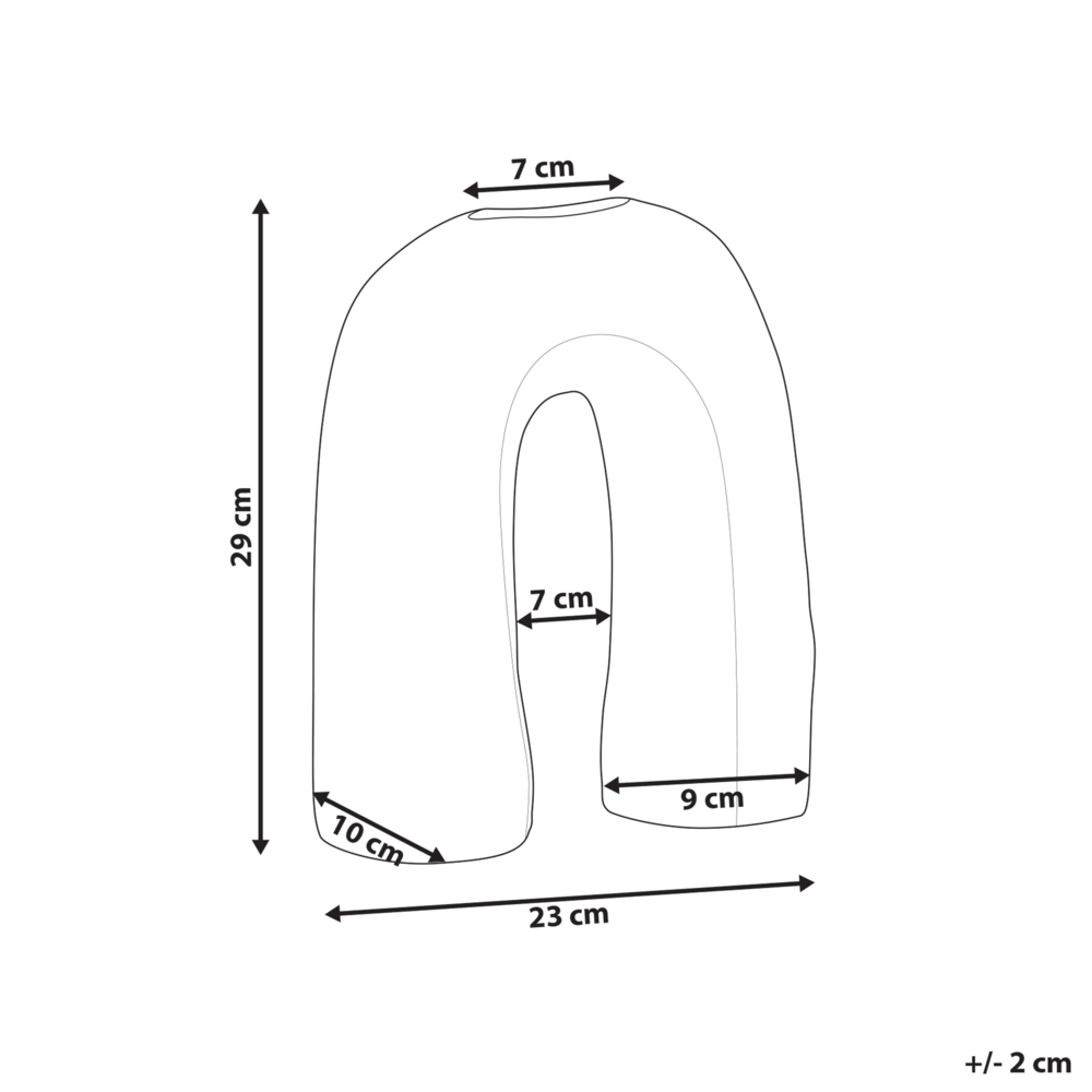 Vaso per fiori in Gres marrone 29 cm accessori per il soggiorno e la camera da letto