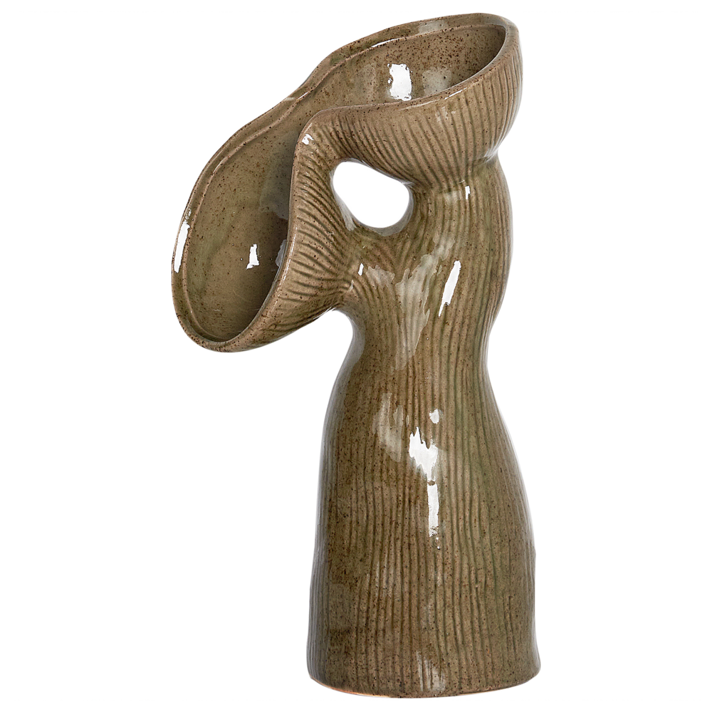 Vaso per fiori in gres verde 28 cm impermeabile Soggiorno Camera da letto Sala da pranzo Accessori per la casa